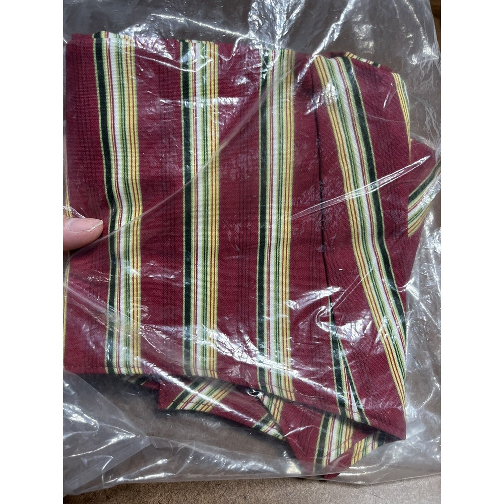Longaberger Basket Holiday Stripe Liner Basket Liner 2006 Nature Holiday Hostess